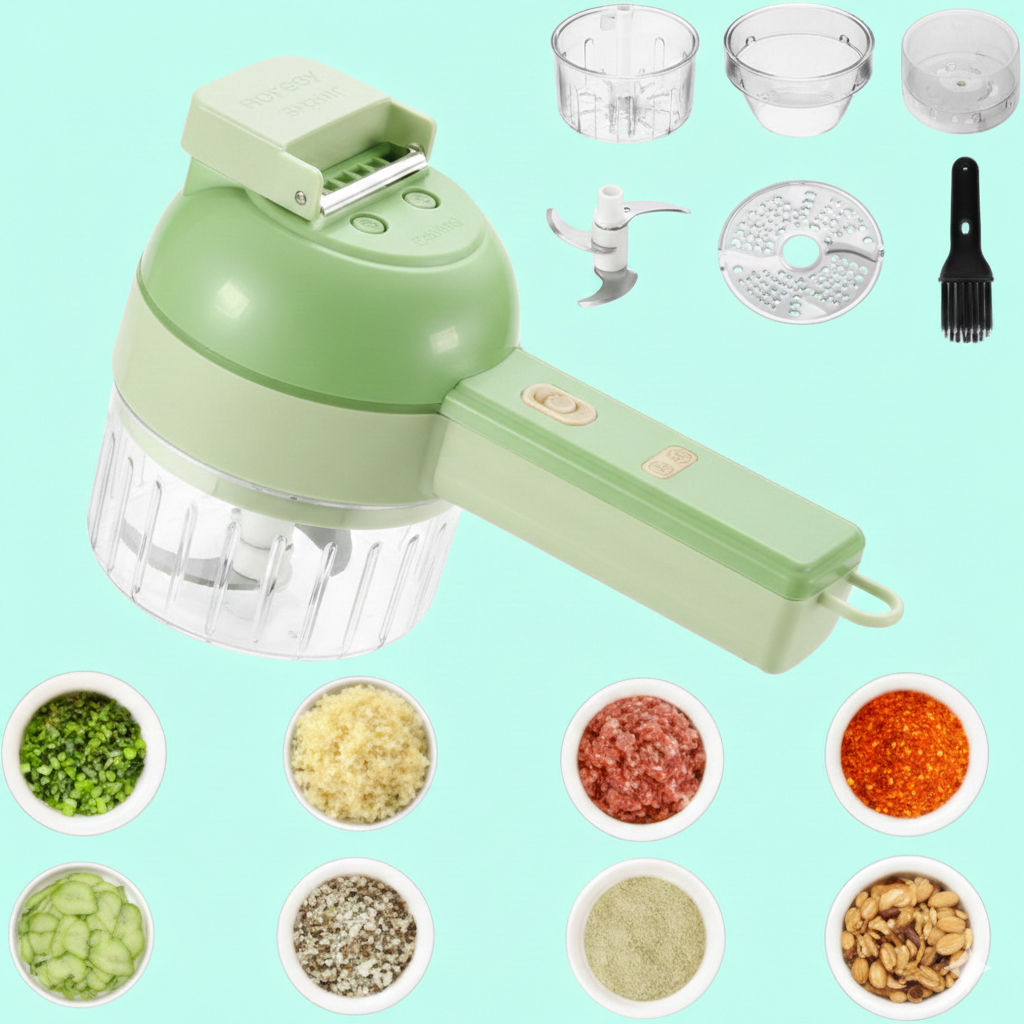 4-in-1 Portable Electric Vegetable Cutter
